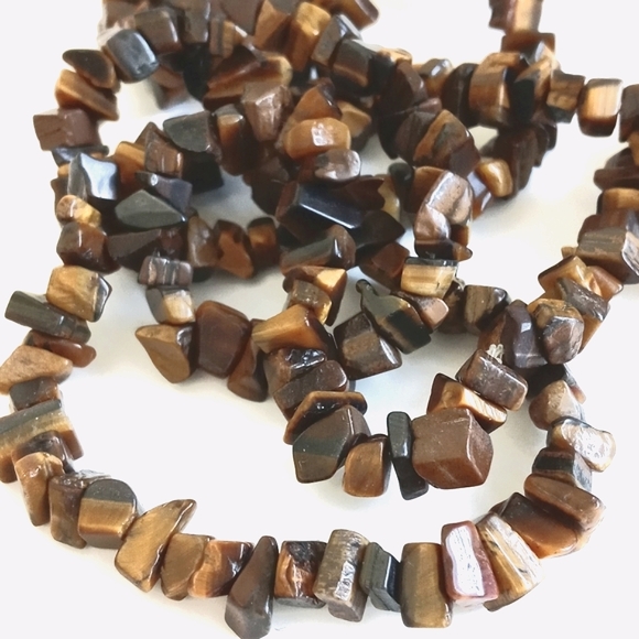 Vintage Authentic Tigers Eye Necklace 16 1/2" - Picture 5 of 9